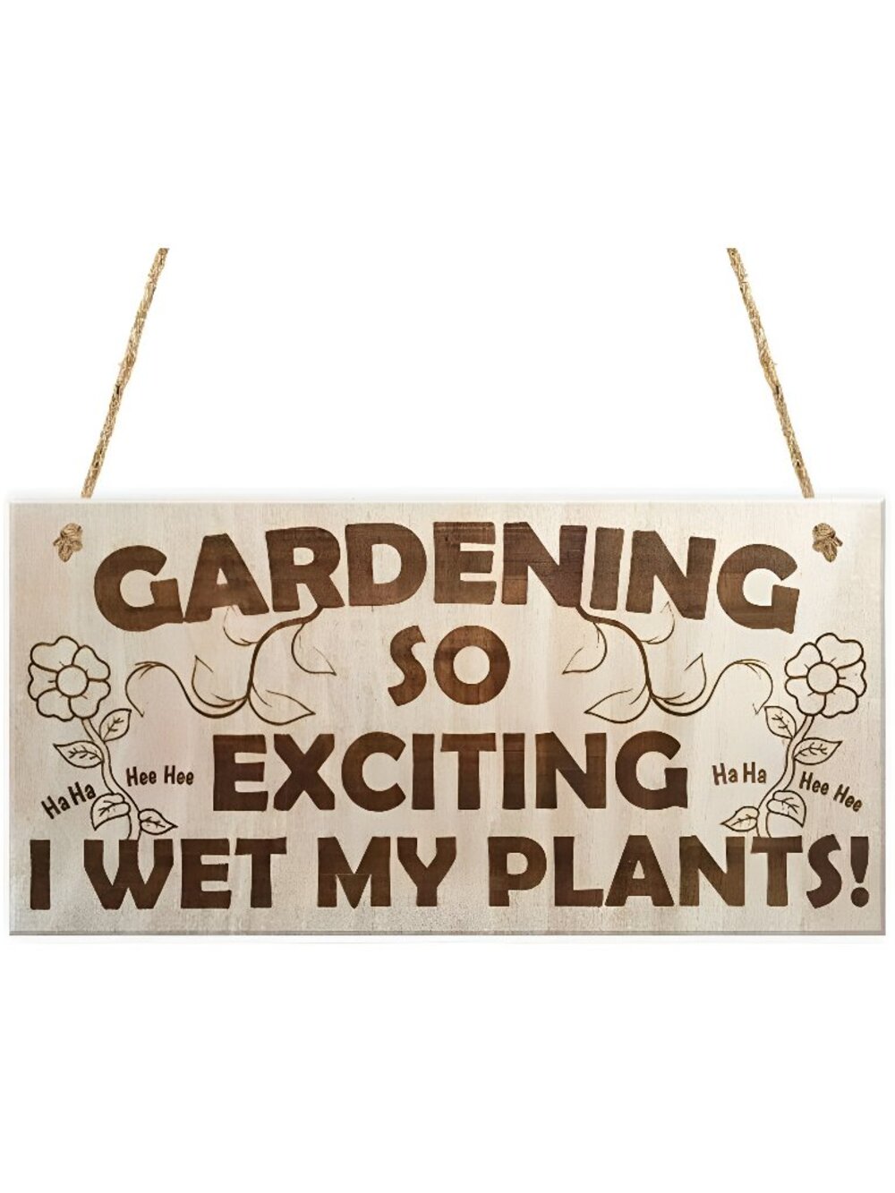 Novelty Garden Wood Plaque Signs 10x5 inch